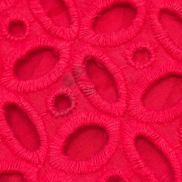 J. Crew No. 2 Eyelet Pencil Skirt in Red Chili, Size 4 - Picture 11 of 12